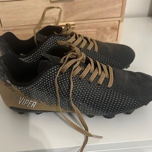 DSG Speed Viper Black and Gold Kids Sneakers